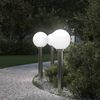 vidaXL Bolderverlichting 3 stuks 80 cm RVS IP44