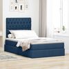 vidaXL Opslag bed met matras met matras Blauw 120 x 200 cm Polyester