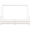 vidaXL Kinderbedframe 90x190 cm massief grenenhout wit