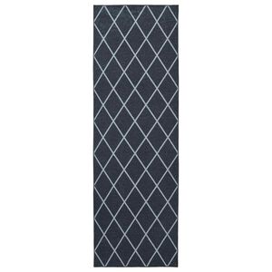 vidaXL Vloerkleedloper ORIZ 1150 gsm Zwart gaaspatroon