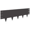 vidaXL Gazonrand 20 st 100 x 30 cm Staal Zwart