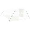 vidaXL Tuinkas met stalen frame 24 m&sup2; 8x3x2 m wit