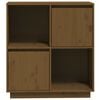 vidaXL Dressoir 74x35x80 cm massief grenenhout honingbruin