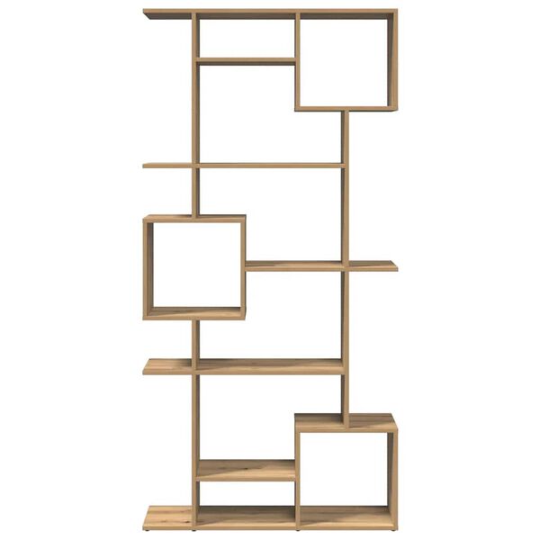 vidaXL Boekenkast 92x29x188 cm bewerkt hout artisanaal eikenkleur