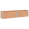 vidaXL Verhoogde plantenbak Bruin 250 x 50 x 54 cm WPC en Aluminium