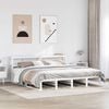 vidaXL Bedframe zonder matras massief grenenhout wit 180x200 cm