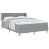 vidaXL Boxspringbed met matras Lichtgrijs 140 x 190 cm Stof