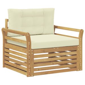 vidaXL Tuinbank Polyester Wit