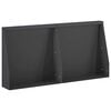 vidaXL Keerwand 2 st 40 x 12 x 40 cm Staal Zwart