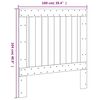 vidaXL Hoofdbord 100x104 cm massief grenenhout