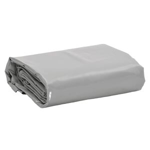vidaXL Dekzeil 650 g/m&sup2; 2x3 m grijs