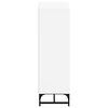 vidaXL Hoge kast met glazen deuren 35x37x120 cm wit