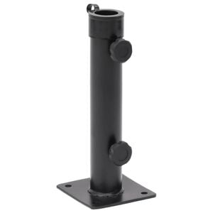 vidaXL Parasolvoet voor &Oslash;38/48 mm stok staal matzwart