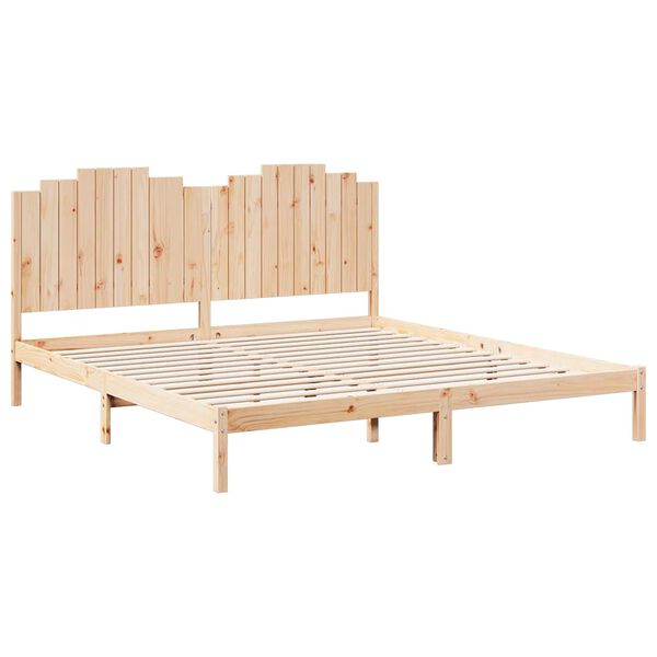 vidaXL Bedframe extra lang zonder matras massief hout 200x220 cm