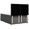 vidaXL Boxspring met matras stof donkergrijs 140x190 cm