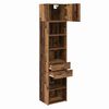 vidaXL Highboard Oud Hout 50 x 42,5 x 225 cm Bewerkt hout