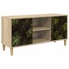 vidaXL Tv-meubel ELBURG 102 x 33 x 50 cm Sonoma Bewerkt hout