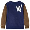 vidaXL Kindertrui 128 donkermarineblauw