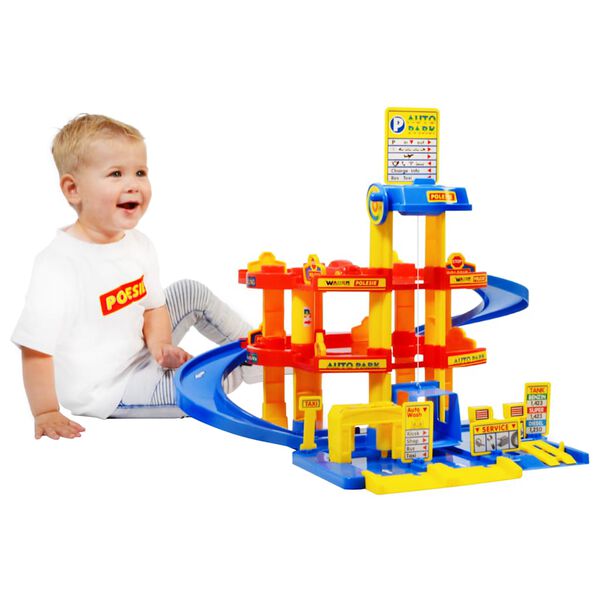 Polesie Wader 5-delige Parkeergarageset 3 verdiepingen 59x59x51 cm PP