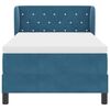 vidaXL Boxspringbed met matras Donkerblauw 100 x 200 cm Fluweel