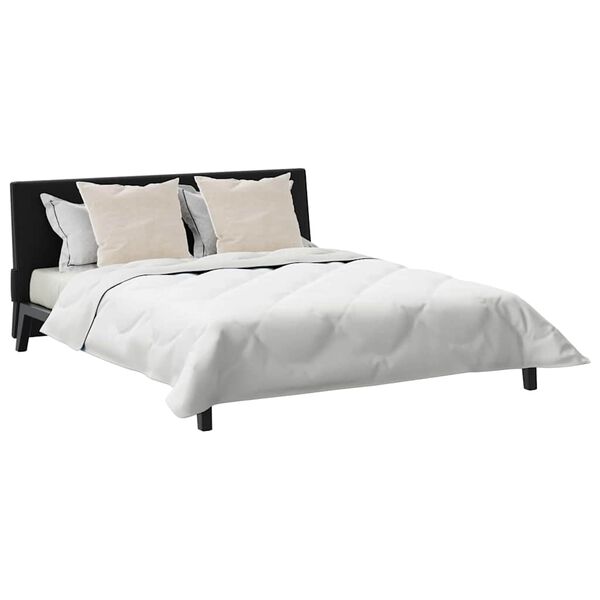 vidaXL Dekbed met Kussens 3 pcs Wit Microfiber en Dons Feather