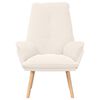 vidaXL Fauteuil Crème 61 x 78 x 98 cm Sherpa Stof
