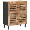 vidaXL Opslagkasten Naturel 60 x 33 x 75 cm Massief Mango Hout