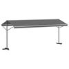vidaXL Vrijstaande luifel Grijs 6 x 3 m Polyester