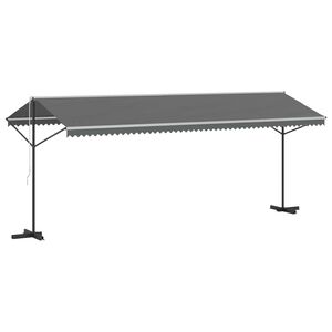 vidaXL Vrijstaande luifel Grijs 6 x 3 m Polyester