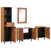 vidaXL Badkamer Sets 4 st Acacia Bruin Winish Massief Mango Hout