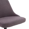 vidaXL Eetkamerstoelen draaibaar 2 st stof taupe