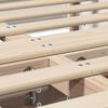 vidaXL Bedframe Wit 120 x 190 cm Massief grenenhout
