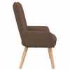 vidaXL Fauteuil Bruin 63 x 67 x 94 cm Stof en multiplex