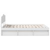 vidaXL Bedframe met hoofdeinde Wit 160 x 200 cm Massief grenenhout