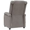vidaXL Massagestoel stof taupe