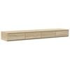 vidaXL Bedlades Sonoma Eiken 160 x 36,5 x 16,5 cm Bewerkt hout