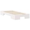vidaXL Bedframe met opslag Wit 75 x 190 cm Massief grenenhout