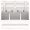 vidaXL Tuinbox 101x50,5x46,5 cm massief grenenhout wit