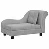 vidaXL Hondenbank met kussen 83x44x44 cm pluche grijs