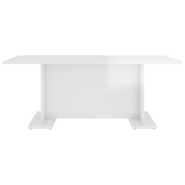 vidaXL Salontafel 103,5x60x40 cm bewerkt hout hoogglans wit