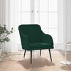 vidaXL Fauteuil 63x76x80 cm fluweel donkergroen