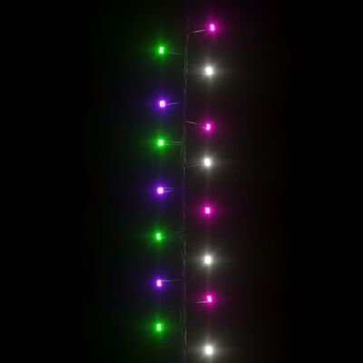 vidaXL Lichtslinger compact met 400 LED's pastel meerkleurig 13 m PVC