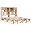 vidaXL Bed met boekenkast zonder matras massief grenenhout 150x200 cm