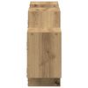 vidaXL Wandschap 129x18x42 cm bewerkt hout artisanaal eikenkleurig