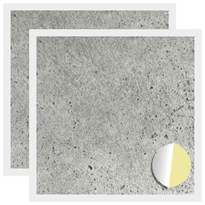vidaXL Zelfklevende Schroefhoes 2 st Beton Grijs &Oslash; 20 x 0,5 mm