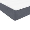 vidaXL Boxspring met matras fluweel donkergrijs 140x220 cm