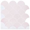 vidaXL Vis schaal tegel 50 st Lichtroze 30 x 30 cm Polyurethaan en PET