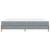 vidaXL Boxspringbed met matras Lichtgrijs 180 x 200 cm Stof