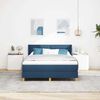 vidaXL Boxspringbed met matras Blauw 200 x 160 cm Polyester