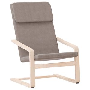 vidaXL Relaxstoel stof taupe
